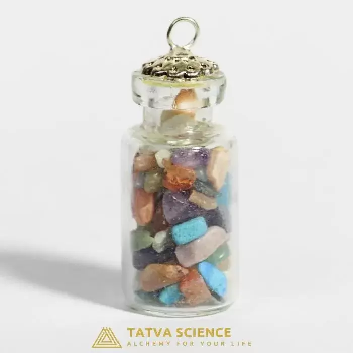 Seven Chakra Bottle Pendant1